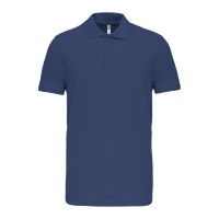 POLO PIQUÉ HOMEM M/M 3 BOT AZUL PROFUNDO K239